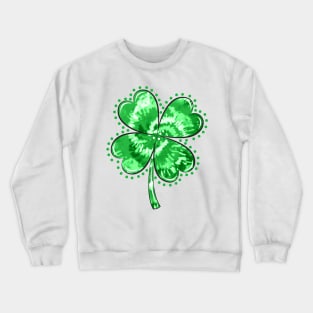 Tie Dye Shamrock Crewneck Sweatshirt